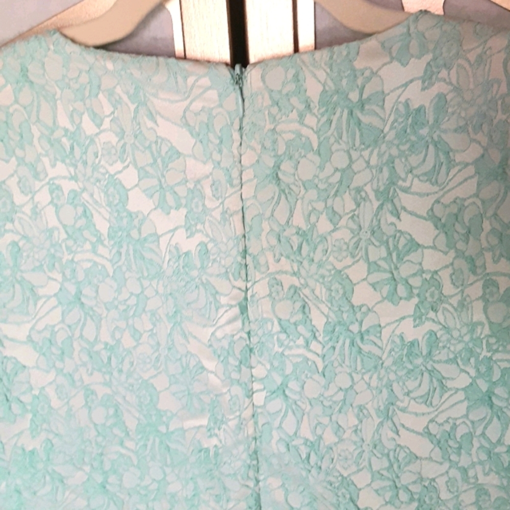 NWOT ALLEN B. Floral Jeweled Shift Dress - Picture 4 of 7